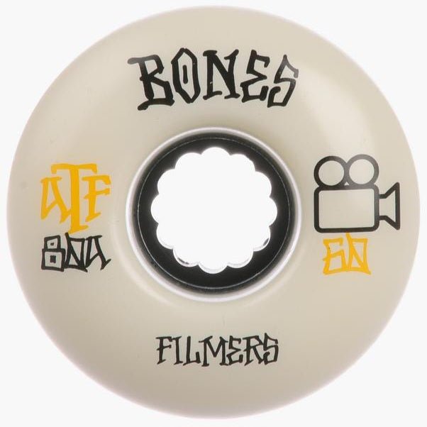 Bones ATF Filmers 56mm 80A Wheels white - Skateboard-Rollen - Rollbrett Mission