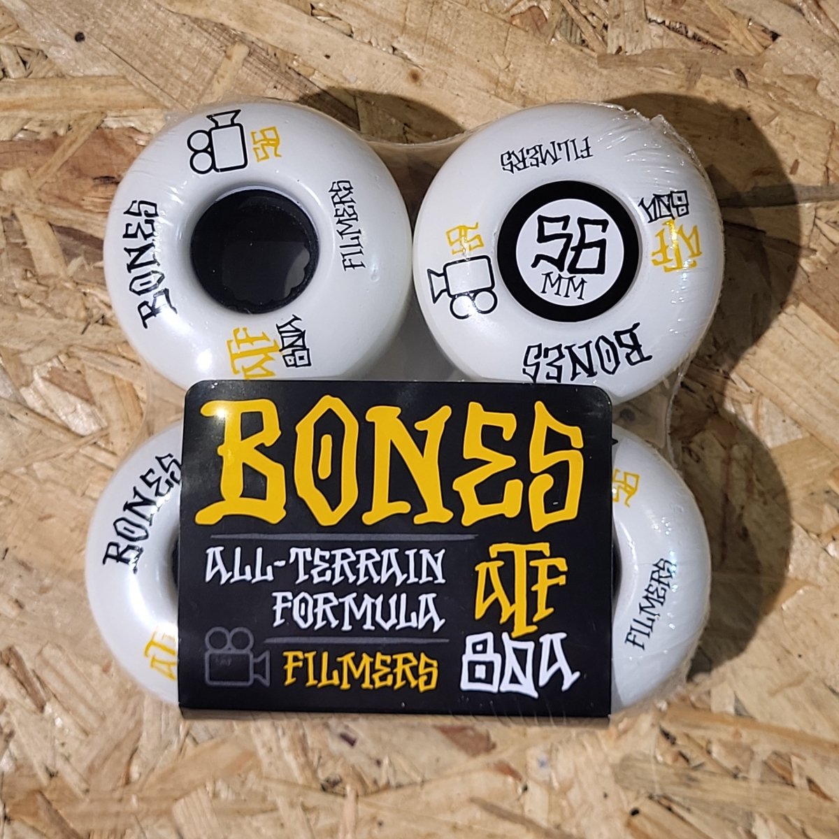Bones ATF Filmers 56mm 80A Wheels white - Skateboard-Rollen - Rollbrett Mission