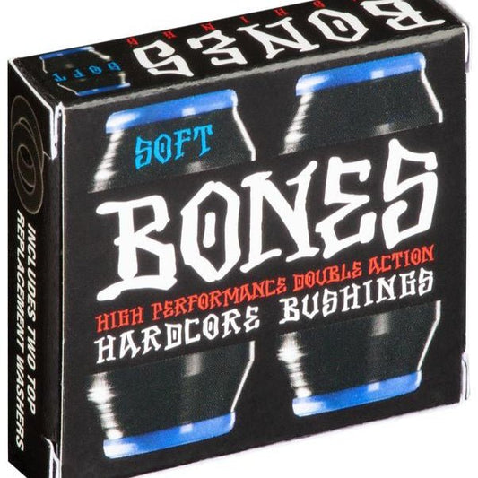 Bones Hardcore Bushings 81A soft black - Skateboard-Kleinteile - Rollbrett Mission