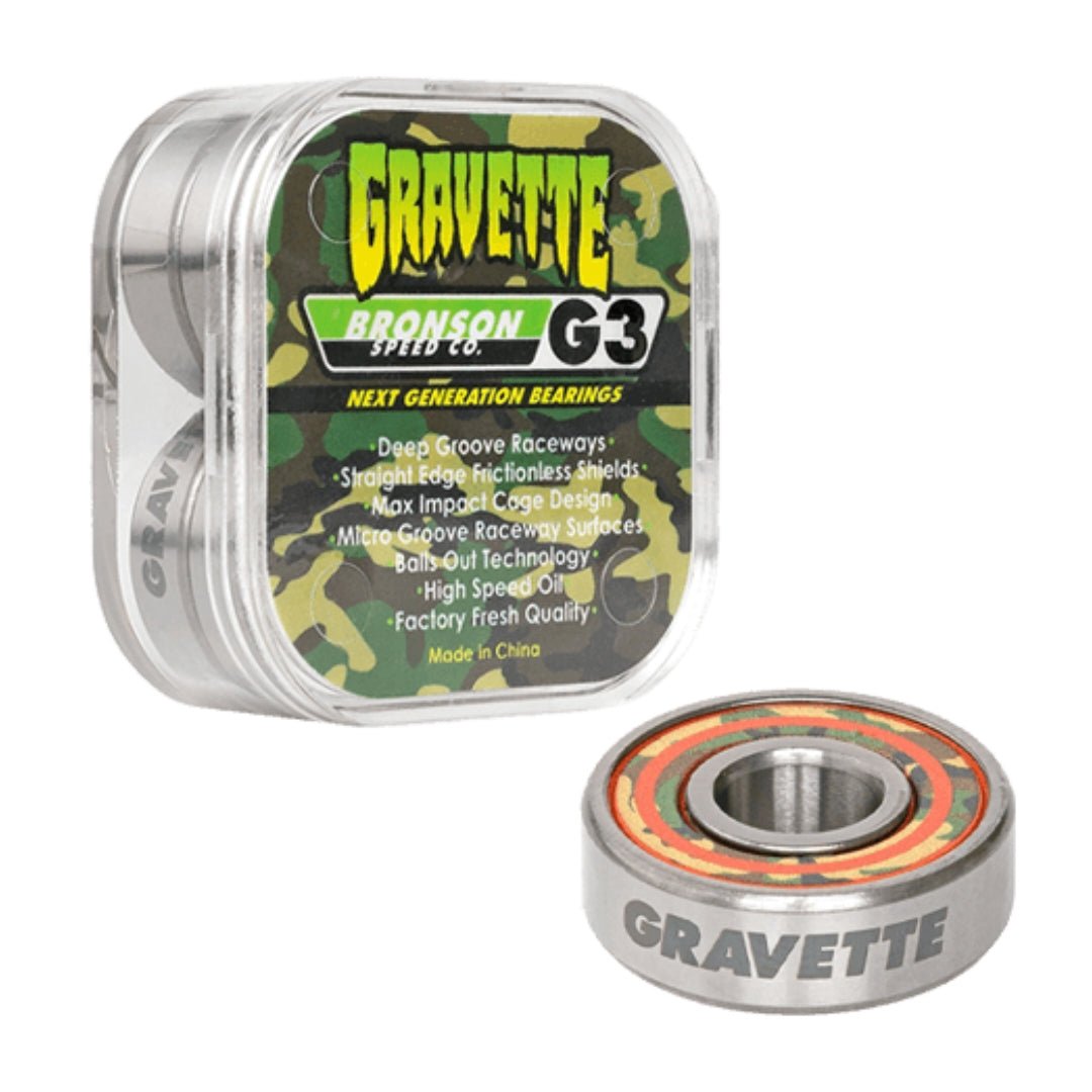 Bronson Speed Co. G3 Bearings David Gravette Kugellager - Skateboard-Kleinteile - Rollbrett Mission