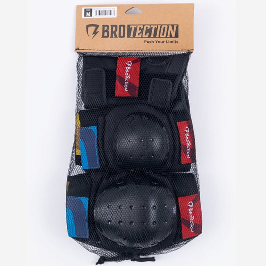 BroTection Schoner Basic Protection Set Color Block - Skateboarding-Schutzausrüstung - Rollbrett Mission