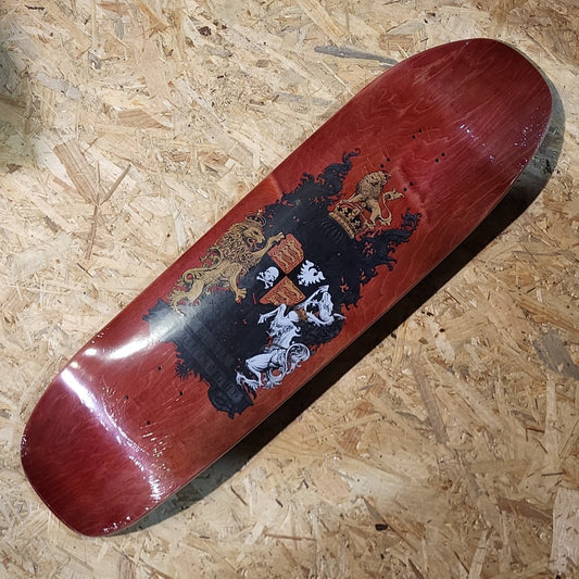 Flip Mountain Crest Red Stain Deck - Skateboard-Decks - Rollbrett Mission
