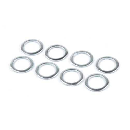 Hausmarke Speedrings Washer 8 Stück silber - Skateboard-Kleinteile - Rollbrett Mission