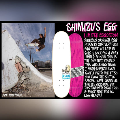 Heroin Skateboards Daniel Shimizu Egg - Skateboard-Decks - Rollbrett Mission