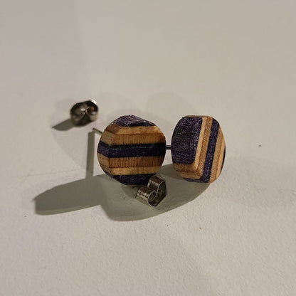 Hotsourkraut Skateboard-Ohrstecker Recycling rund - Schmuck - Rollbrett Mission