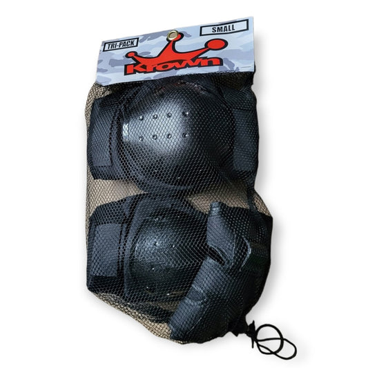 Krown Schoner Protection Set schwarz - Skateboarding-Schutzausrüstung - Rollbrett Mission