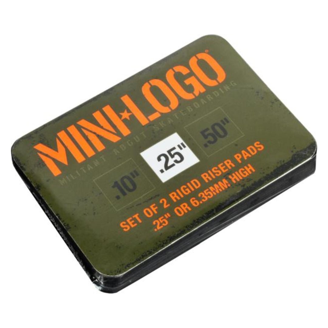 Mini-Logo 1/4" 6mm Rigid Riserpads - Skateboard-Kleinteile - Rollbrett Mission