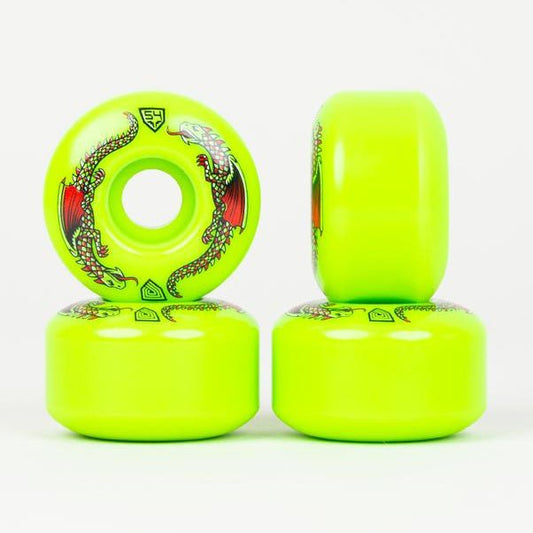 Peralta Dragon Green Formula V4 Wide 93A 54mm Wheels - Skateboard-Rollen - Rollbrett Mission