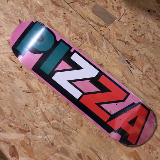 Pizza Skateboards Tri-Logo Deck pink - Skateboard-Decks - Rollbrett Mission