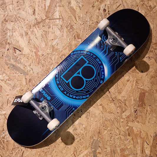 Plan B Complete Skateboard 7.87 Blue Crypto - Skateboards - Rollbrett Mission