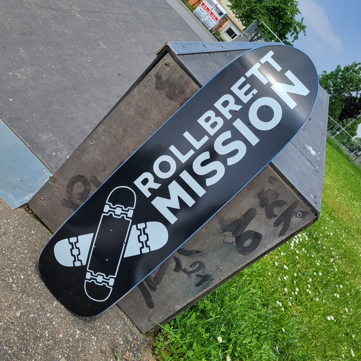 Rollbrett Mission Black Pool Cruiser Deck 9.0" - Skateboard-Decks - Rollbrett Mission