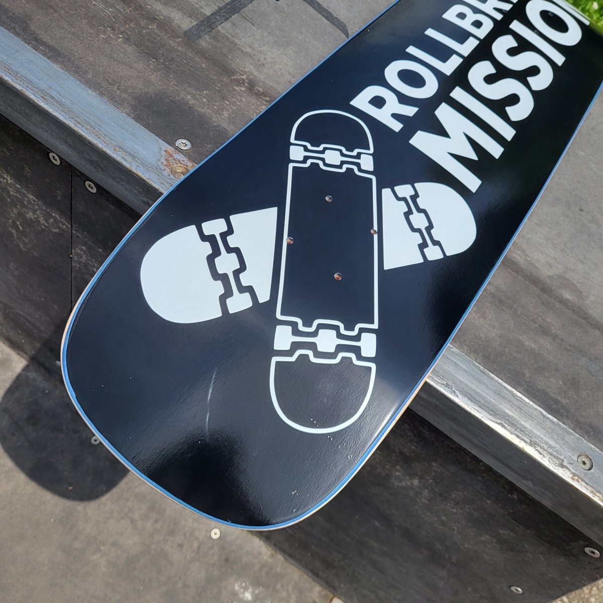 Rollbrett Mission Black Pool Cruiser Deck 9.0" - Skateboard-Decks - Rollbrett Mission