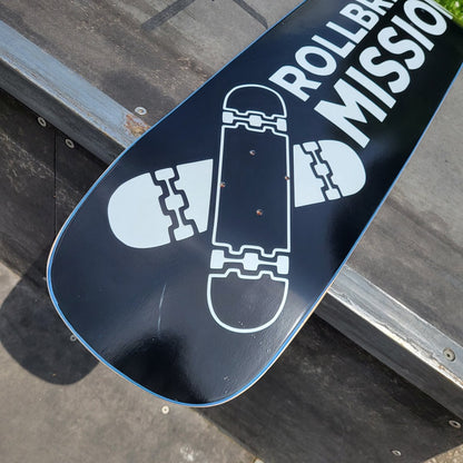 Rollbrett Mission Black Pool Cruiser Deck 9.0" - Skateboard-Decks - Rollbrett Mission