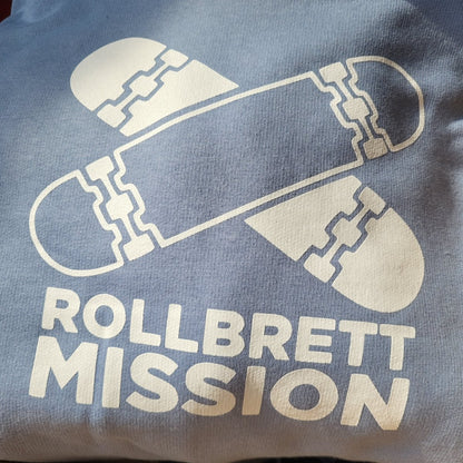 Rollbrett Mission Classic Hoodie Mineralblau - Shirts & Tops - Rollbrett Mission
