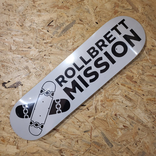 Rollbrett Mission Classic Logo Twin Doubletail Deck - Skateboard-Decks - Rollbrett Mission