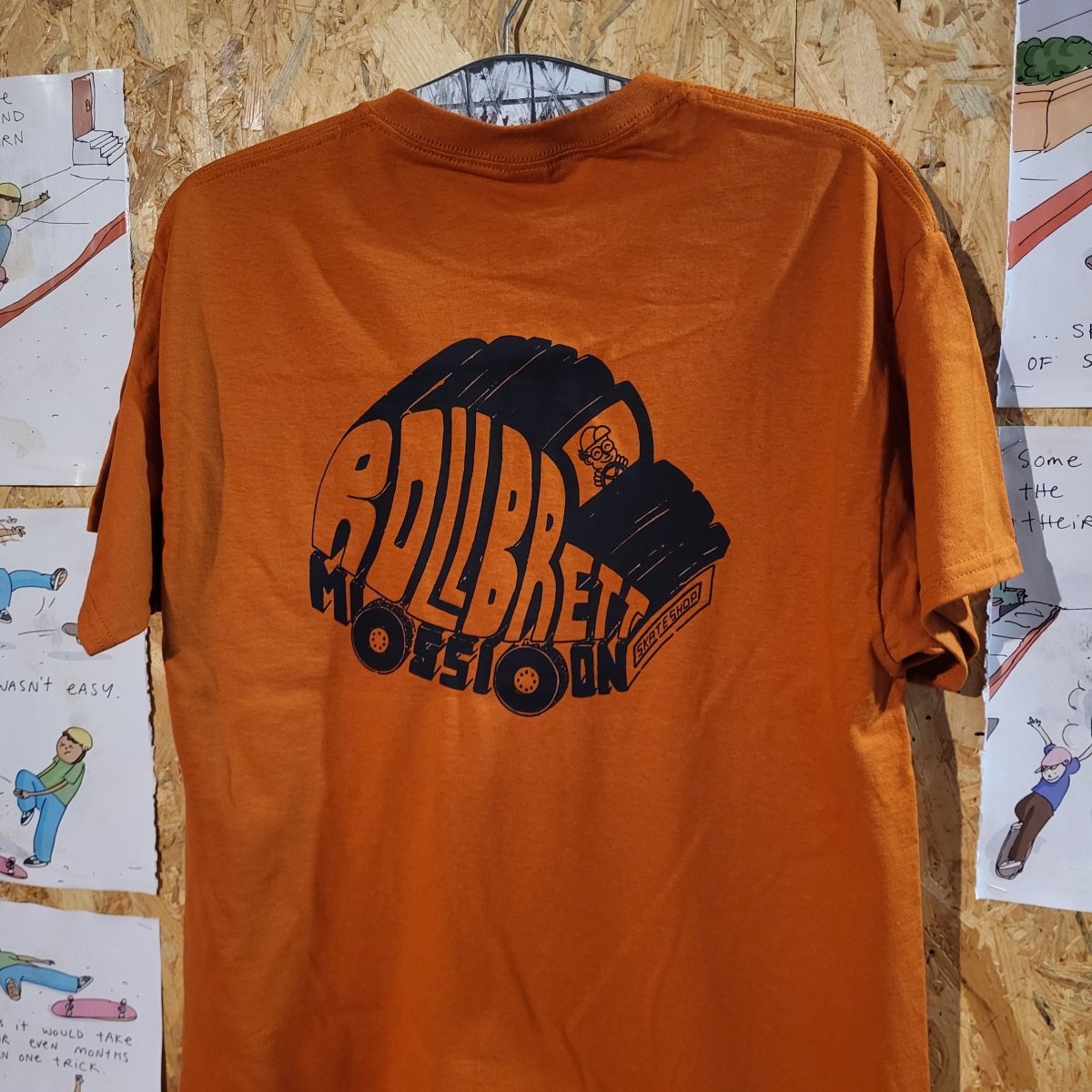 Rollbrett Mission Gabbo Mobil T-Shirt texas orange - Shirts & Tops - Rollbrett Mission