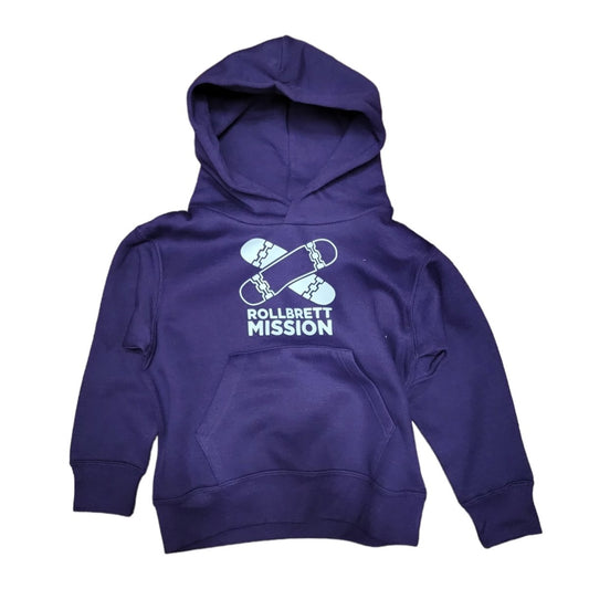 Rollbrett Mission Kids classic Hoodie lila - Shirts & Tops - Rollbrett Mission