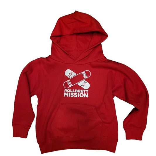 Rollbrett Mission Kids classic Hoodie rot - Shirts & Tops - Rollbrett Mission