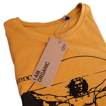 Rollbrett Mission Organic Big Vitruvian T-Shirt sand - Shirts & Tops - Rollbrett Mission