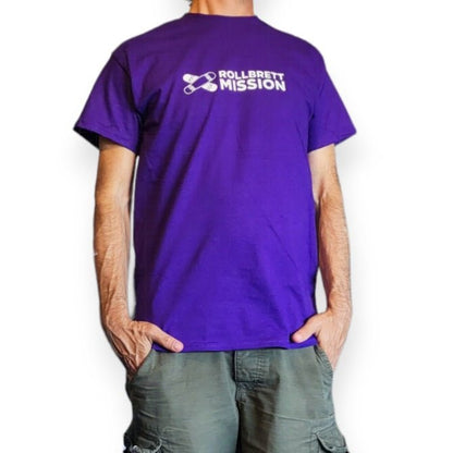Rollbrett Mission Premium Bar Logo T-Shirt lila - Shirts & Tops - Rollbrett Mission