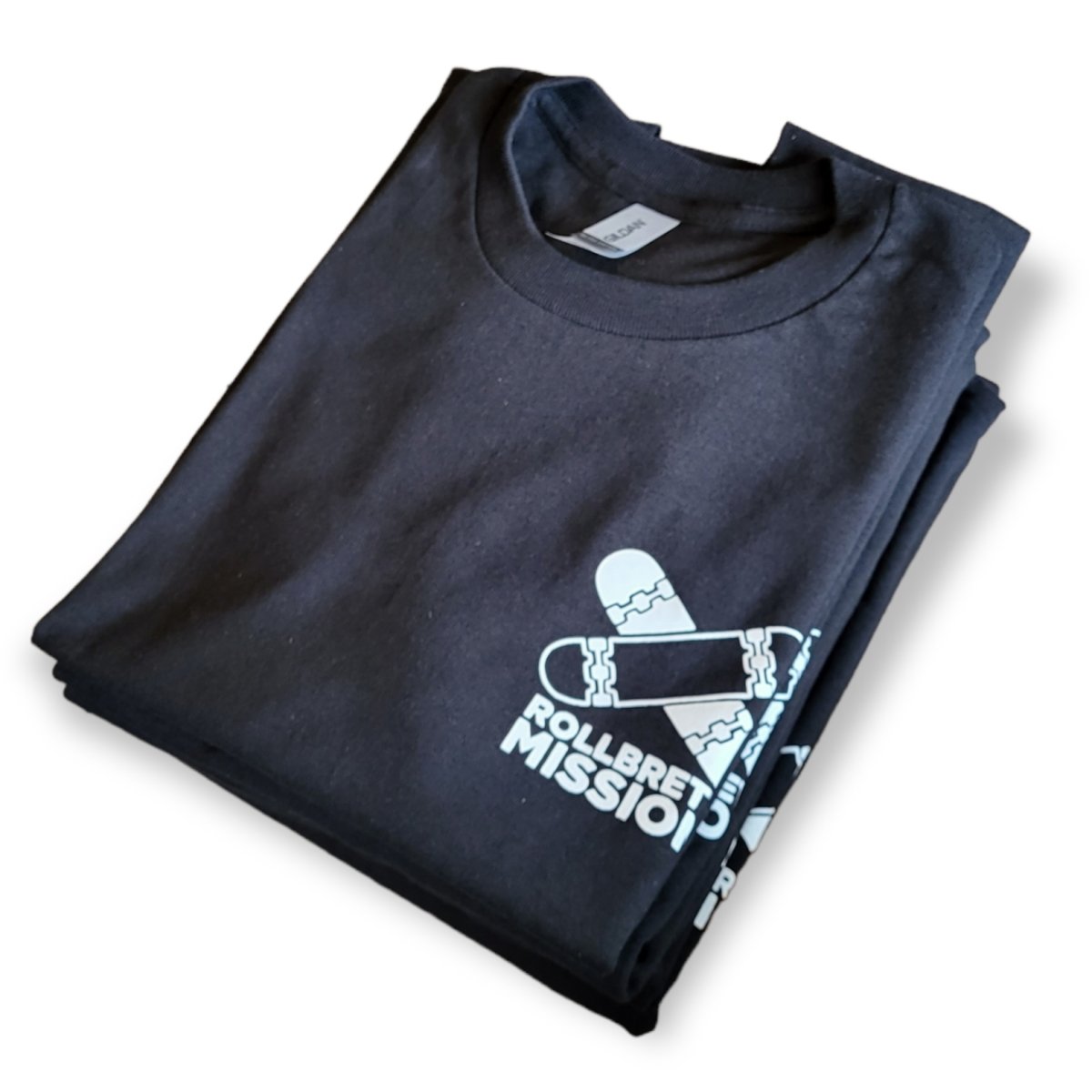Rollbrett Mission Premium Mini Logo T-Shirt schwarz - Shirts & Tops - Rollbrett Mission