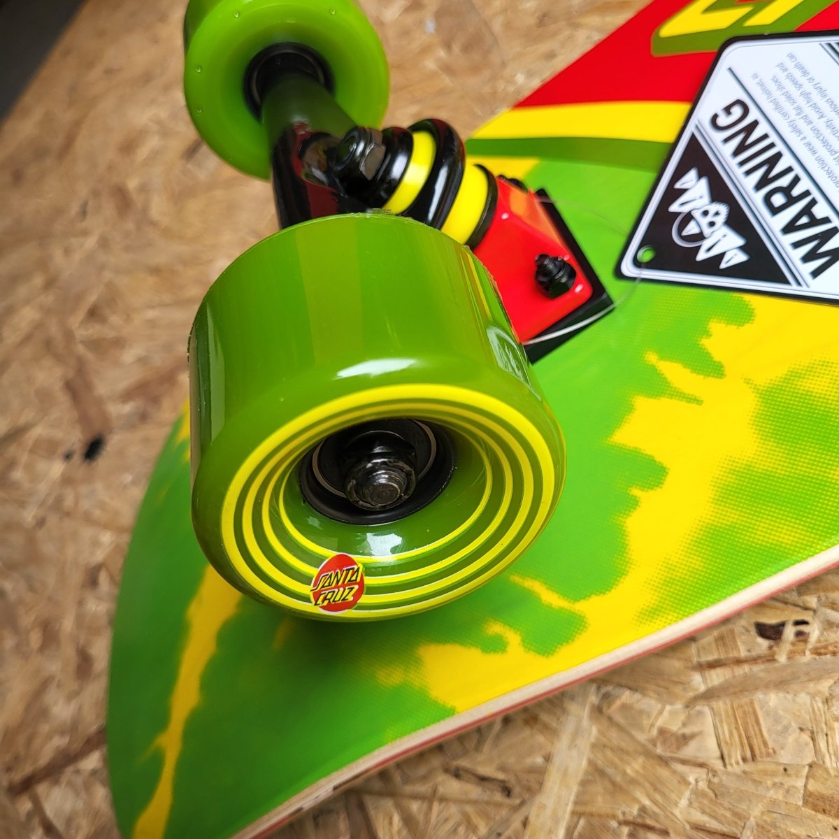 Santa Cruz Rasta Tie Dye Complete Skateboard Cruiser - Skateboards - Rollbrett Mission