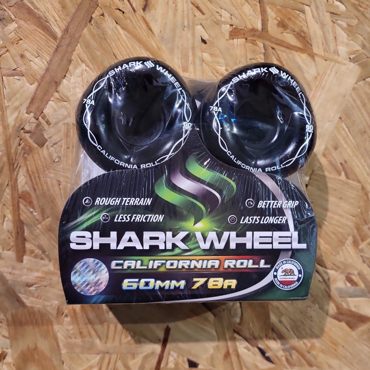 Shark Wheels California Roll 78A 60mm schwarz - Skateboard-Rollen - Rollbrett Mission