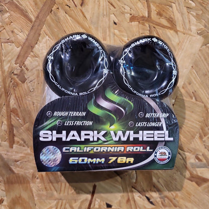 Shark Wheels California Roll 78A 60mm schwarz - Skateboard-Rollen - Rollbrett Mission