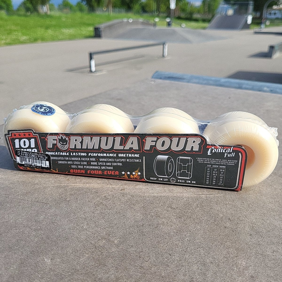 Spitfire F4 Conical Full 54mm 101A Wheels - Skateboard-Rollen - Rollbrett Mission