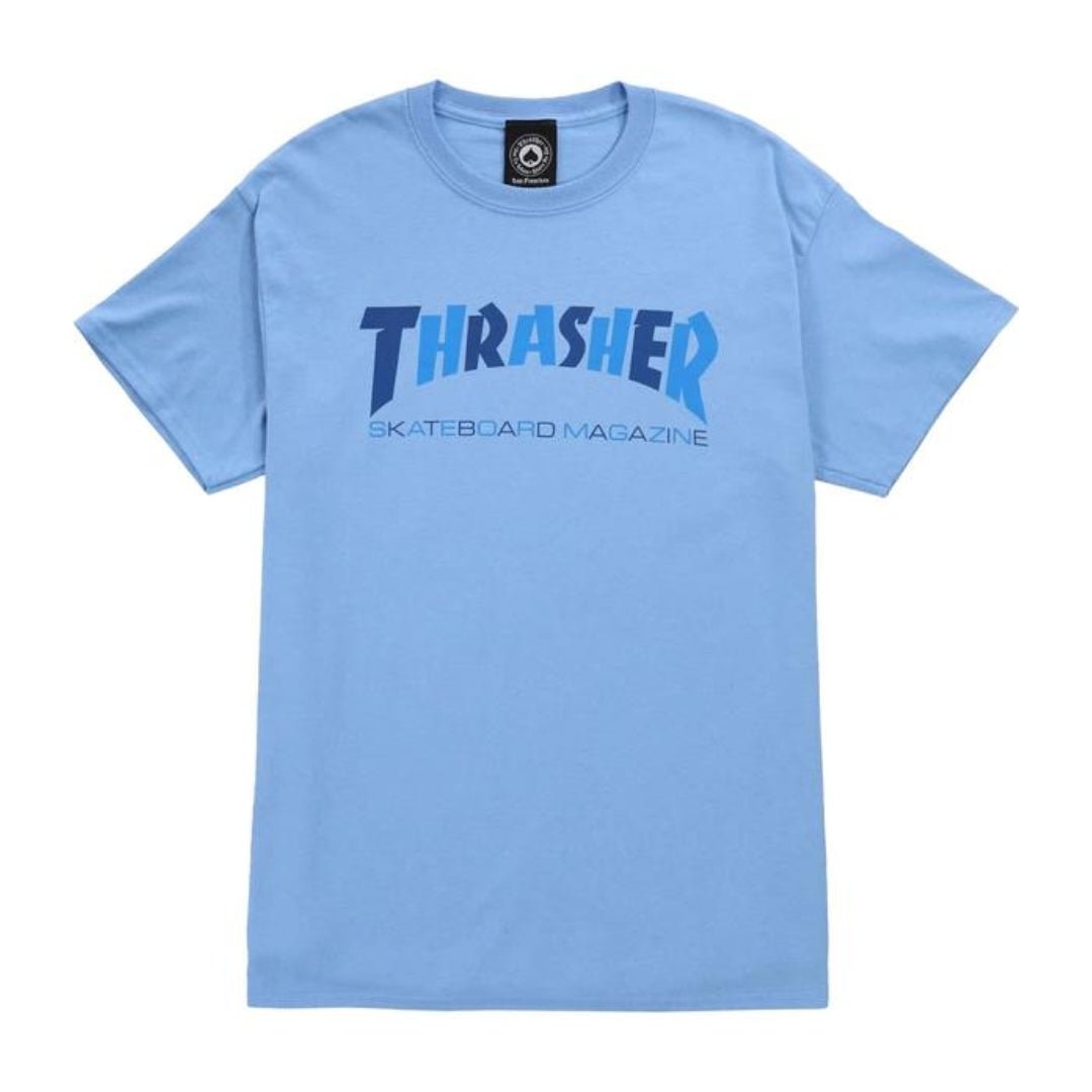 T-Shirt Thrasher Checkers hellblau - Rollbrett Mission
