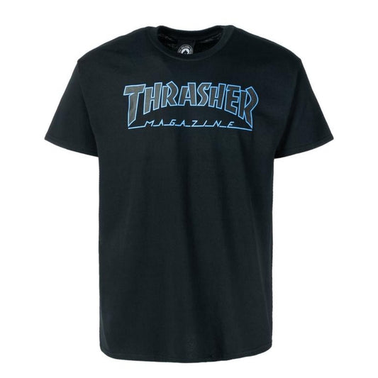 T-Shirt Thrasher Outline black - Rollbrett Mission