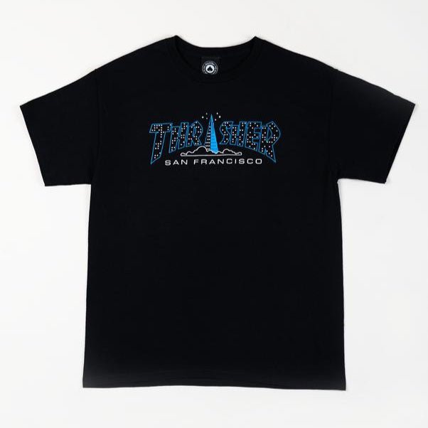 T-Shirt Thrasher Pyramid black - Rollbrett Mission