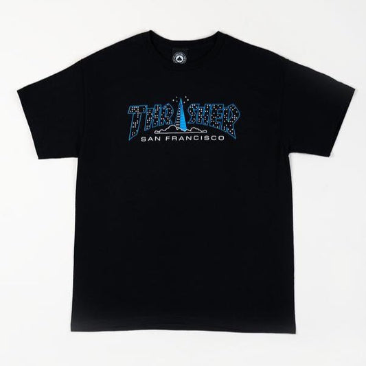 T-Shirt Thrasher Pyramid black - Rollbrett Mission