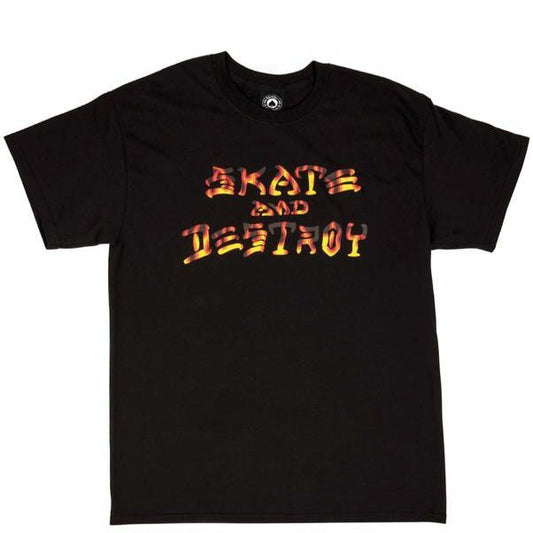 T-Shirt Thrasher Skate and Destroy BBQ black - Rollbrett Mission