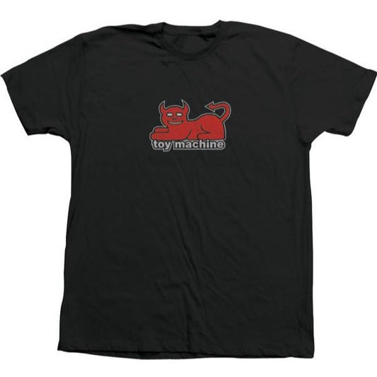 T-Shirt Toy Machine 90s Devil Cat black - Rollbrett Mission