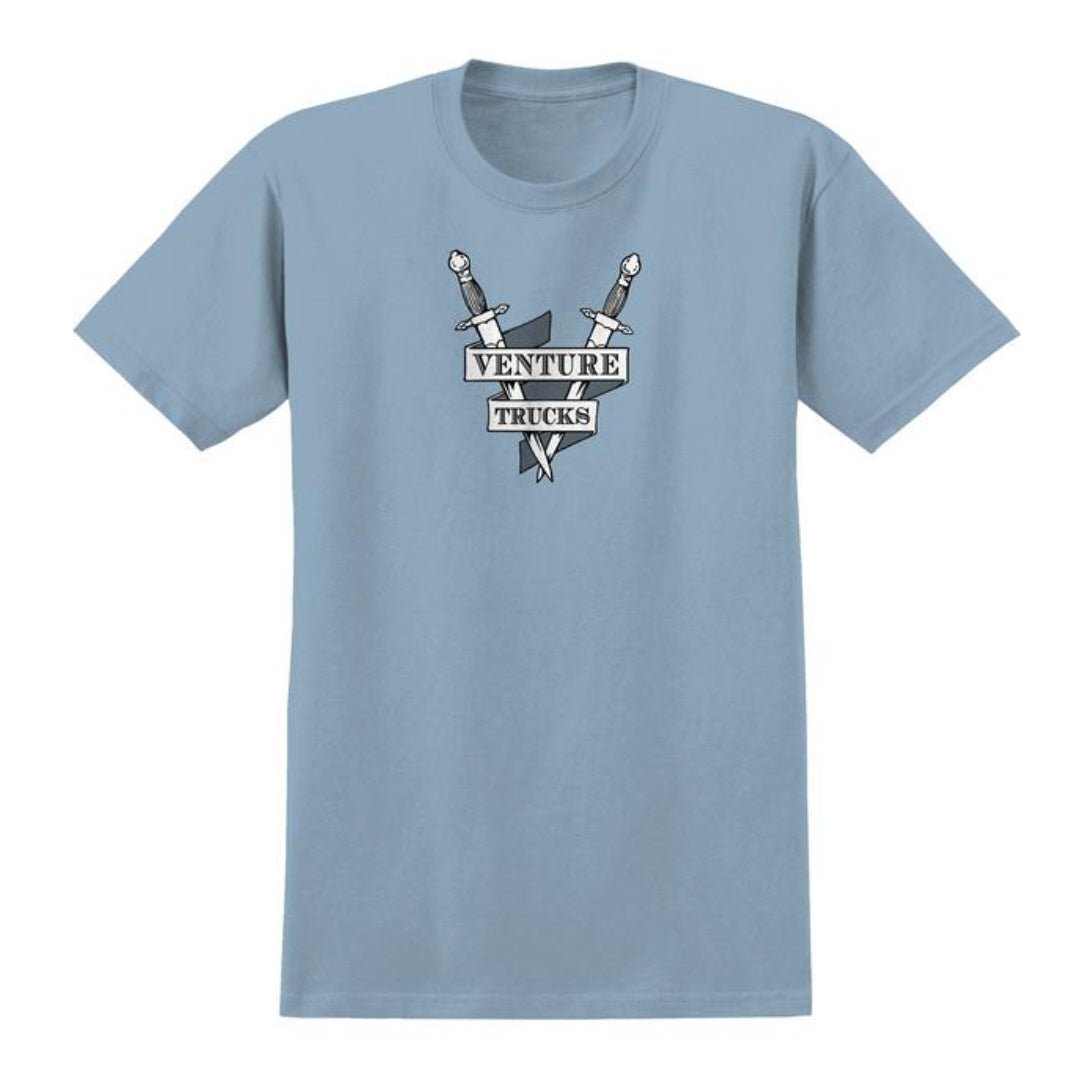 T-Shirt Venture Crest lightblue - Rollbrett Mission