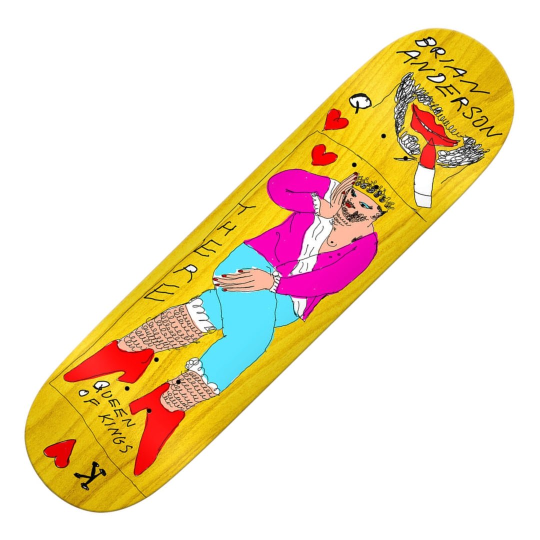 There Skateboards Brian Anderson Queen of Kings Deck - Skateboard-Decks - Rollbrett Mission