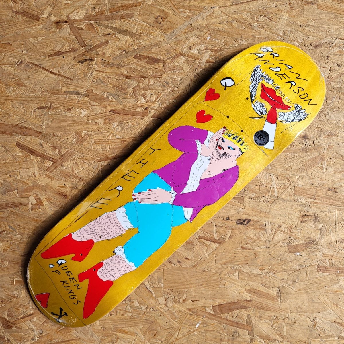 There Skateboards Brian Anderson Queen of Kings Deck - Skateboard-Decks - Rollbrett Mission
