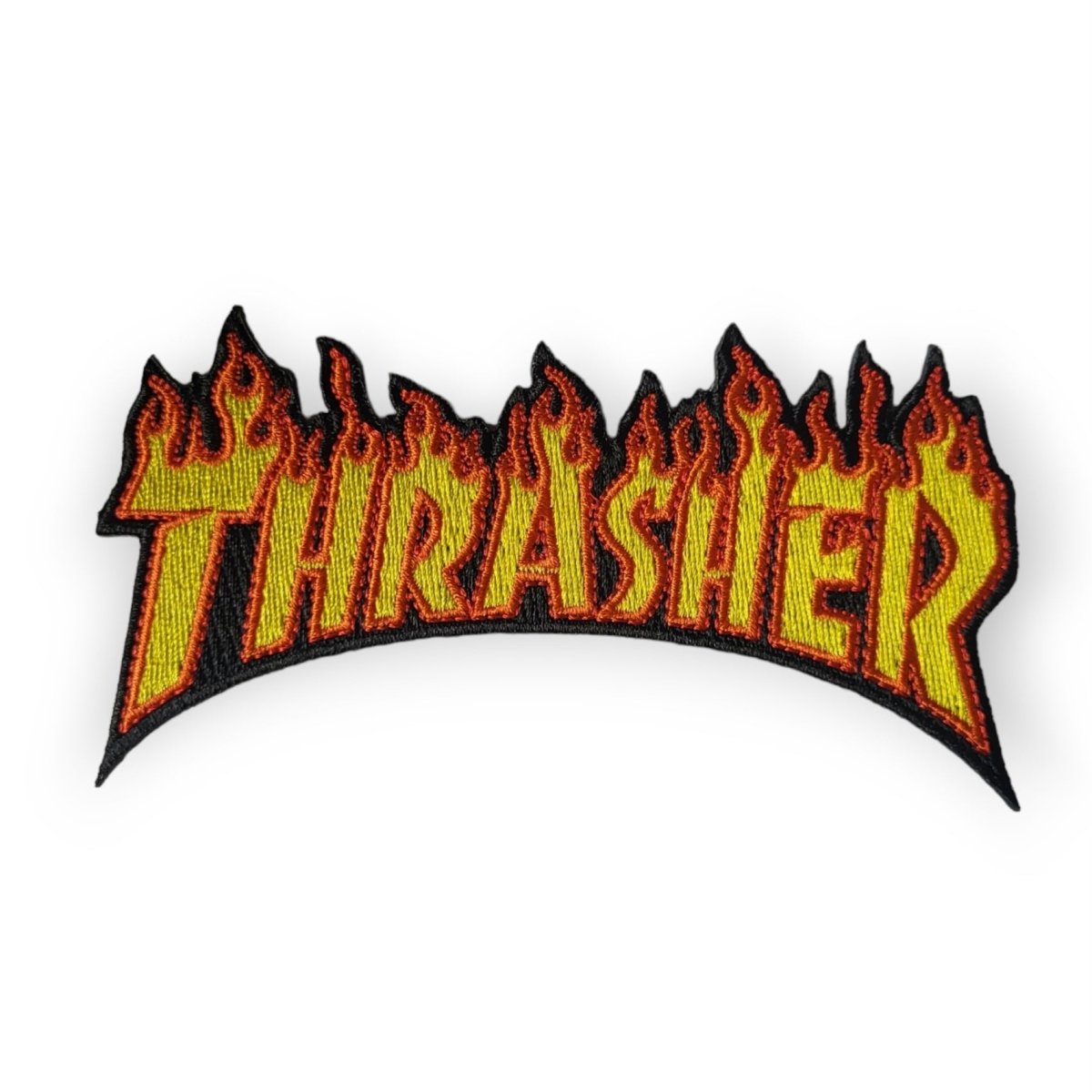 Thrasher Flame Logo Patch 4" Aufnäher - Rollbrett Mission
