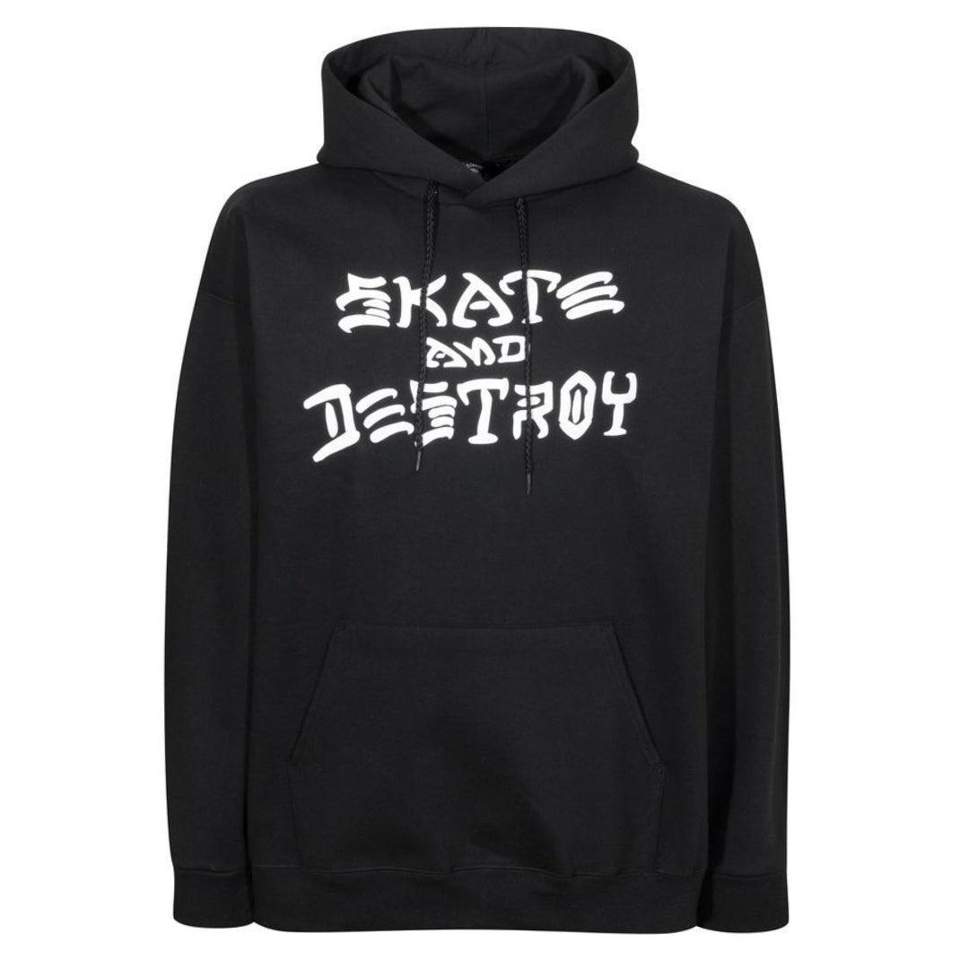 Thrasher Hoodie Skate And Destroy black - Shirts & Tops - Rollbrett Mission