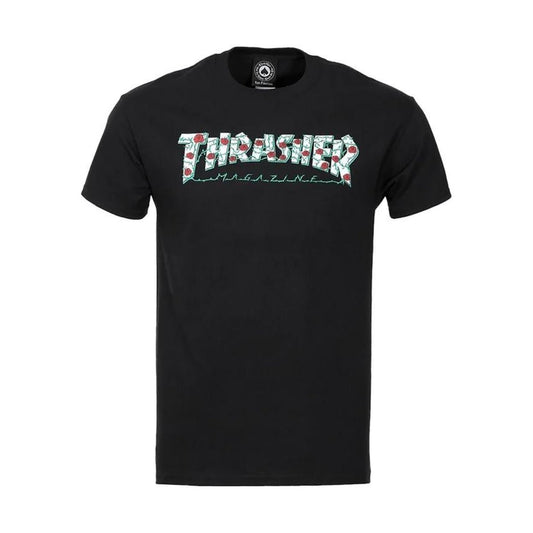Thrasher T-Shirt Roses black - Rollbrett Mission