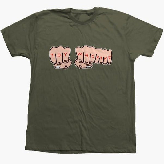 Toy Machine T-Shirt Fists olive - Rollbrett Mission