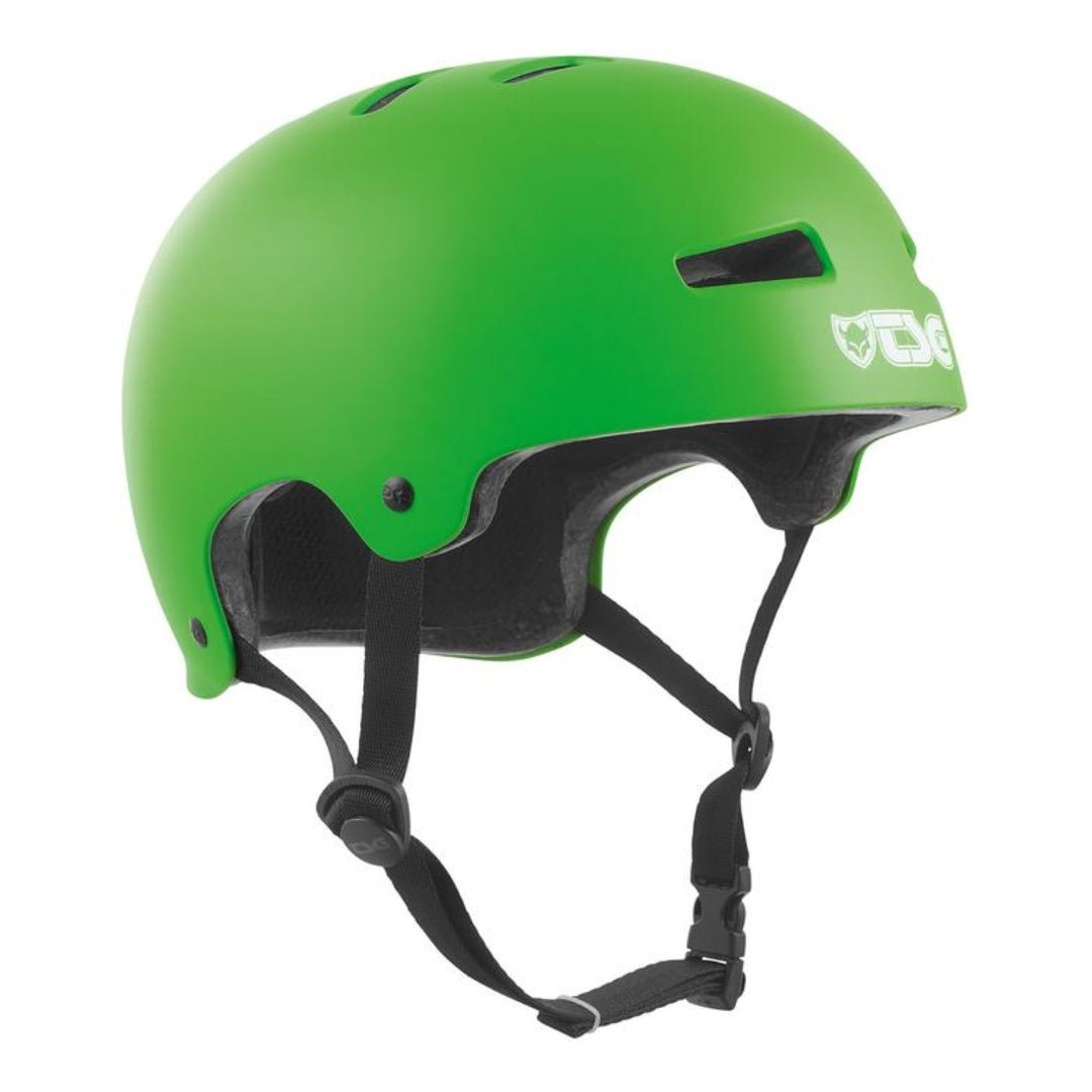 TSG Helm Evolution Solid satin lime green - Skateboarding-Schutzausrüstung - Rollbrett Mission
