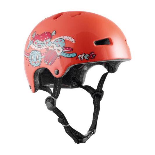 TSG Helm Nipper Mini Graphic Design Kids Underwater orange - Skateboarding-Schutzausrüstung - Rollbrett Mission