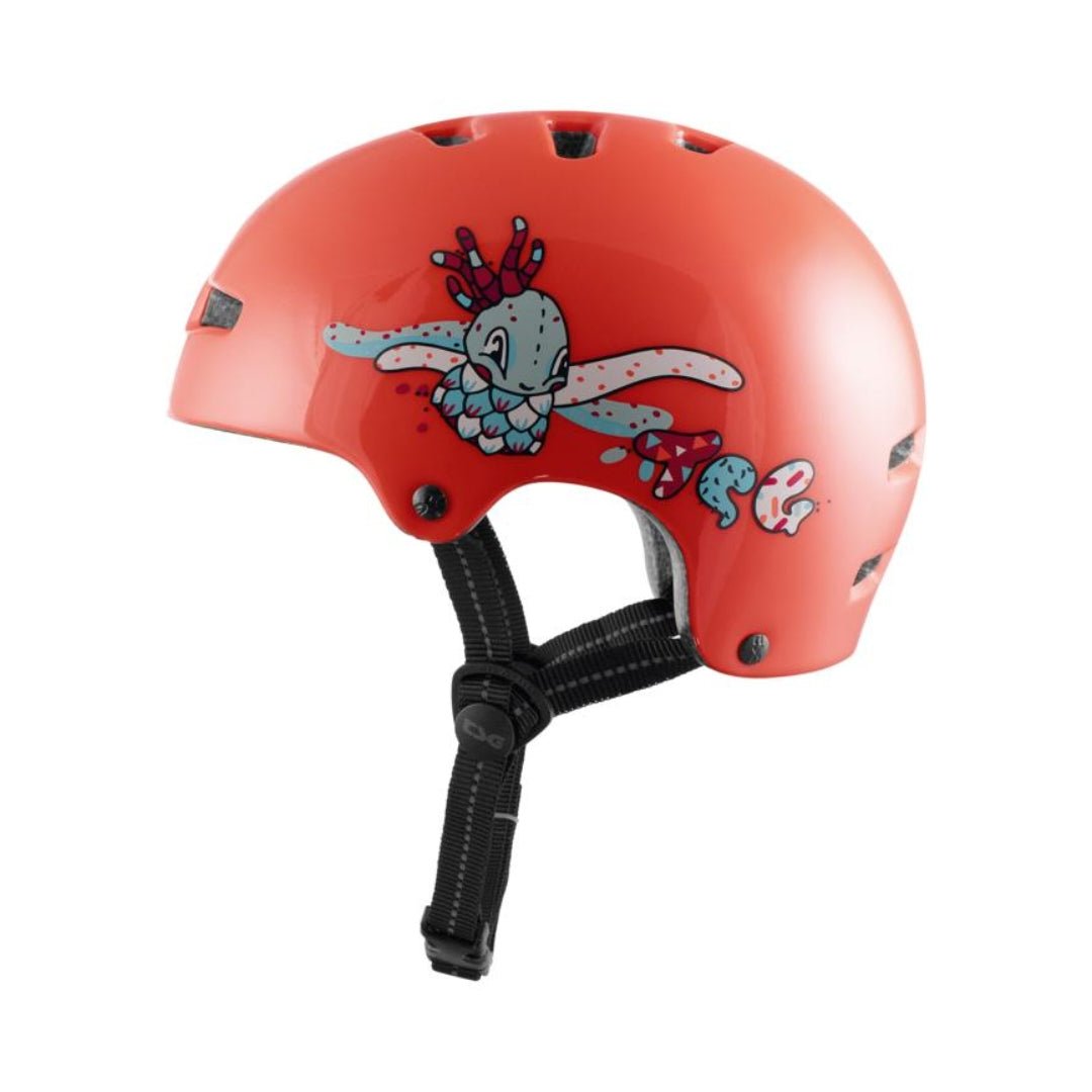 TSG Helm Nipper Mini Graphic Design Kids Underwater orange - Skateboarding-Schutzausrüstung - Rollbrett Mission