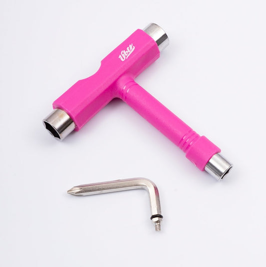 Über T-Tool pink Skatetool Werkzeug - Skateboard-Kleinteile - Rollbrett Mission