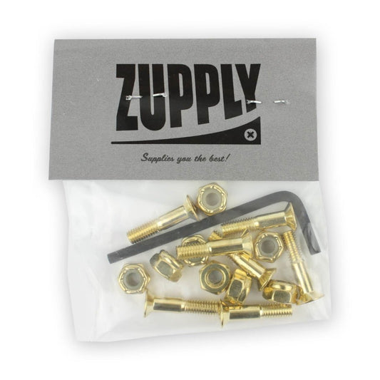 Zupply 7/8" Inbus Montageschrauben gold - Rollbrett Mission
